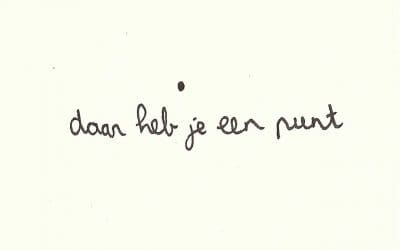 Een punt maken…