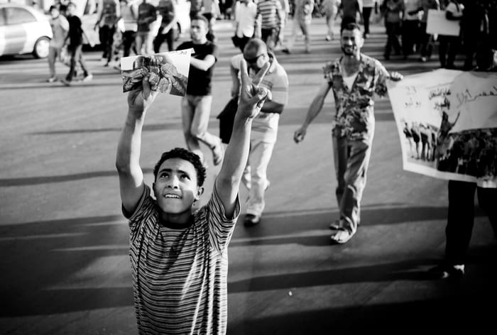 Young Protester 23 July Ghamra