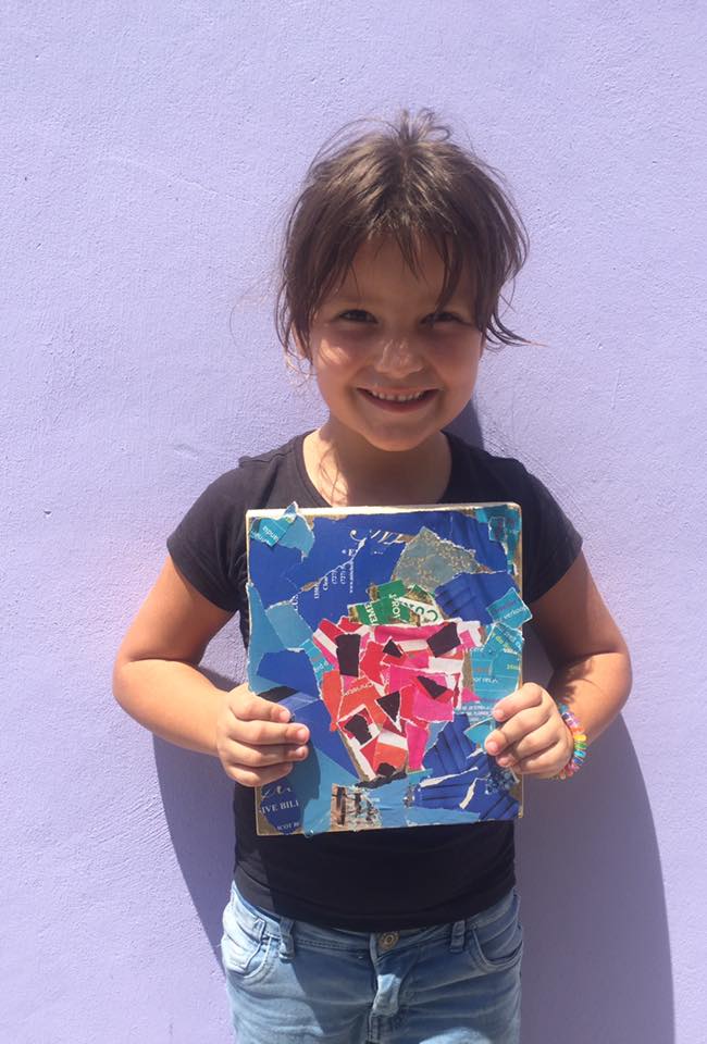 anna met haar collage