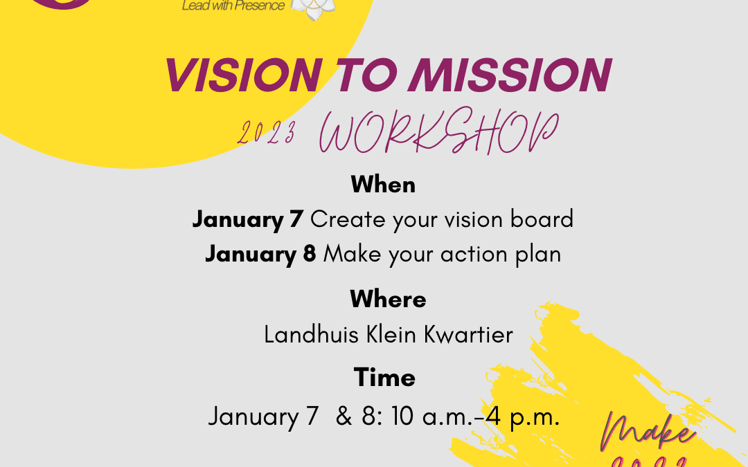 Vision to mission workshop- January 2023