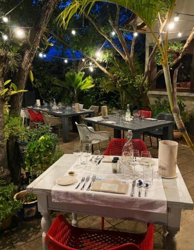 gedekte tafels 's avonds