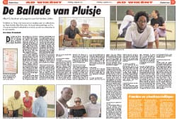 Achtergrondartikel Antillilaans Dagblad: De ballade van Pluisje