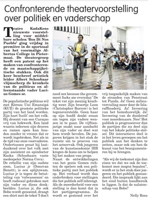 Recensie: Confronterende theatervoorstelling over politiek en vaderschap