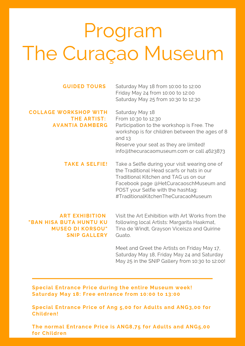 Program The Curaçao Museum Museum Week Curaçao