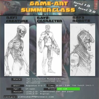 Game Art Summer Camp with Wim Houben at The Curaçao Museum